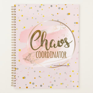 Gold- und Pink-Chaos-Koordinator-Planer Planer