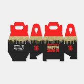 Gold und Red Drippin Swag 16 Geburtstag Geschenkschachtel (Ungefaltet)