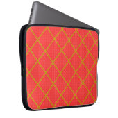 Gold und Red Laptop Sleeve (Vorne Rechts)