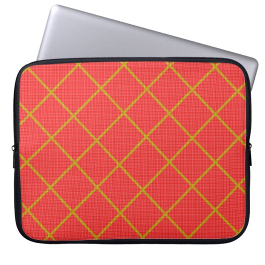 Gold und Red Laptop Sleeve (Vorderseite)