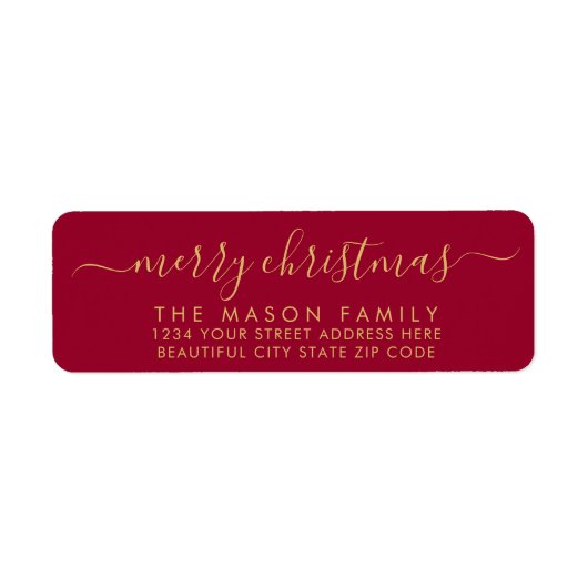 Gold und Red Script - Weihnachtsrückgabe (Vorne)