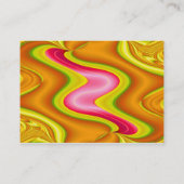 Gold und Rosa abstrakt Visitenkarte (Rückseite)