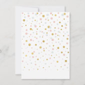 Gold und Rosa Ballons | Party Dankeschön Karte (Rückseite)