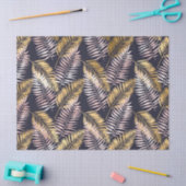 Gold und Rosa Fernen und blaue Dekoupage Seidenpapier (Basteln)