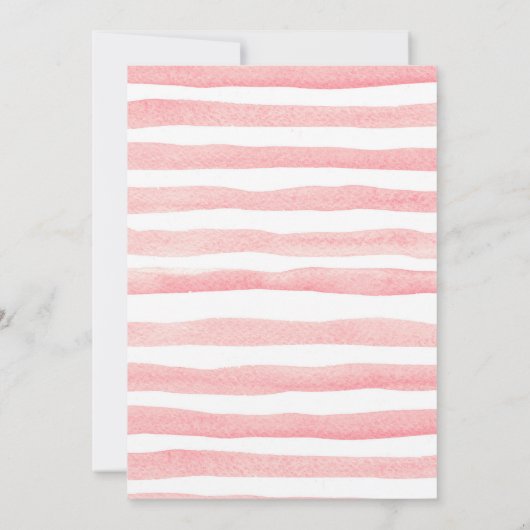 Gold und rosa Kürbis-Babyparty-Einladung Einladung (Rückseite)