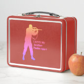 Gold- und Rosa-Lotschneider Metall Lunch Box (Beispiel)