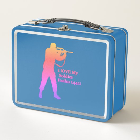 Gold- und Rosa-Lotschneider Metall Lunch Box (Vorderseite)