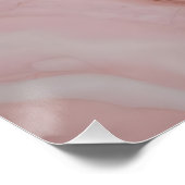 Gold- und rosa Marmortextur Poster (Ecke)
