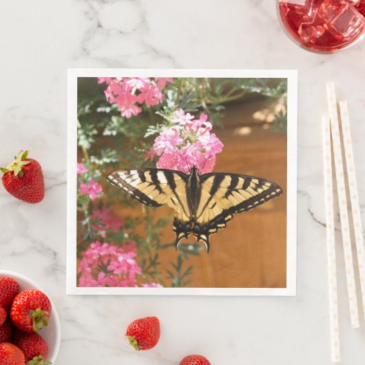 Gold und Rosa Muster Serviette (Beispiel)