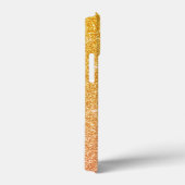 Gold und Rosa Ombre Glitter texturiert Case-Mate iPhone Hülle (Rückseite / Rechts)