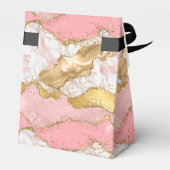 Gold und Rosa Sequins Agate Birthday Vielen Dank Geschenkschachtel (Rückseite)