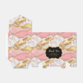 Gold und Rosa Sequins Agate Birthday Vielen Dank Geschenkschachtel (Ungefaltet)