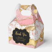 Gold und Rosa Sequins Agate Birthday Vielen Dank Geschenkschachtel (Rückseite)