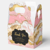 Gold und Rosa Sequins Agate Birthday Vielen Dank Geschenkschachtel (Geöffnet)