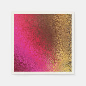Gold und Rosa Shimmer Serviette (Vorderseite)