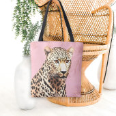 Gold und Rosa wilder Leopard Tasche