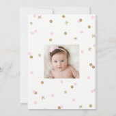 Gold und rosa Winter Onederland erster Geburtstag Einladung