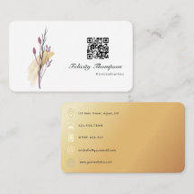 Gold und Rose Gold Pinselstriche QR-Code