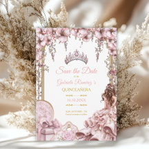 Gold- und Rosé-Tiara-Floral-Quinceañera