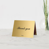 Gold und Rot Dankeschön Karte Fügen Sie Ihren eige (Rückseite)