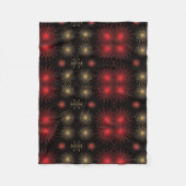 Gold- und Rot-Feuerwerksdecke Fleecedecke (Vorderseite)
