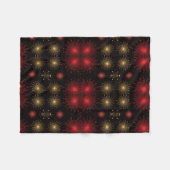 Gold- und Rot-Feuerwerksdecke Fleecedecke (Vorderseite (Horizontal))