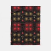 Gold- und Rot-Feuerwerksdecke Fleecedecke (Vorderseite)
