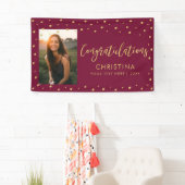 Gold und Rot | Herzlichen Glückwunsch Party, Event Banner (Insitu)