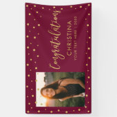 Gold und Rot | Herzlichen Glückwunsch Party, Event Banner (Vertikal)