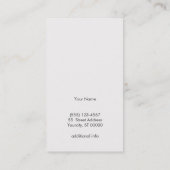 Gold und Rot Motif Holz Grau Schwarz Cool Visitenkarte (Rückseite)