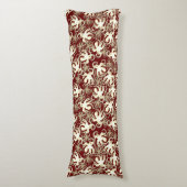 Gold und Rot wiederholendes Motiv | Octopus Patter Seitenschläferkissen (Vorderseite Vertikal)