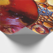 Gold und rote Punkte Geschenkpapier (Ecke)