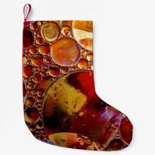 Gold und rote Punkte Kleiner Weihnachtsstrumpf