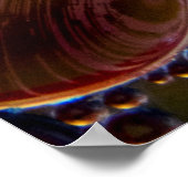 Gold und rote Punkte Poster (Ecke)