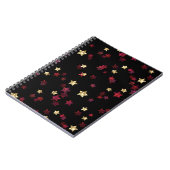 Gold und rote Sterne. Notizblock (Linke Seite)