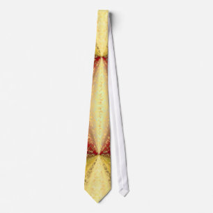 Gold und roter Damast Krawatte