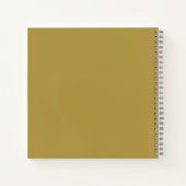 Gold und Rotes Gitter Notizblock (Rückseite)