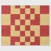 Gold- und Rotwahl Geschenkpapier (Flach)