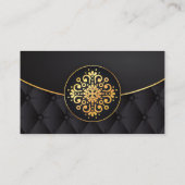 Gold und samtartige doppelseitige Visitenkarte des (Rückseite)