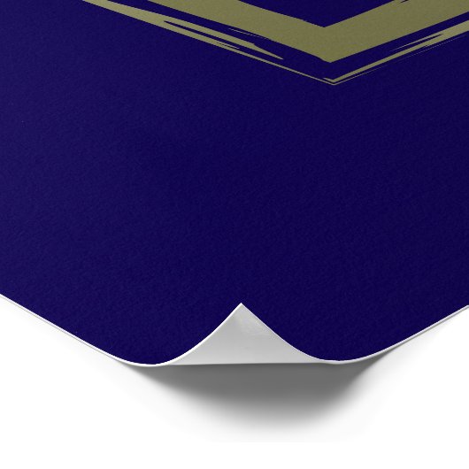 Gold und Saphire Poster (Ecke)