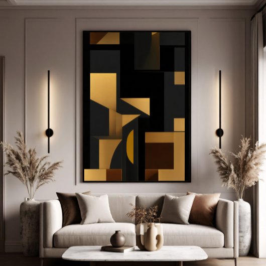 Gold und Schatten: Der Tanz von Formularen Poster