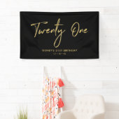 Gold und Schwarz | Banner zum 21. Geburtstag des P (Insitu)