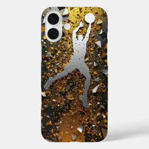 Gold und Schwarz iPhone 16 Plus Hülle