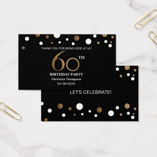 Gold und Schwarz, Danke, Karten (Büro)