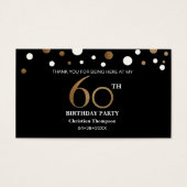 Gold und Schwarz, Danke, Karten (Vorderseite)