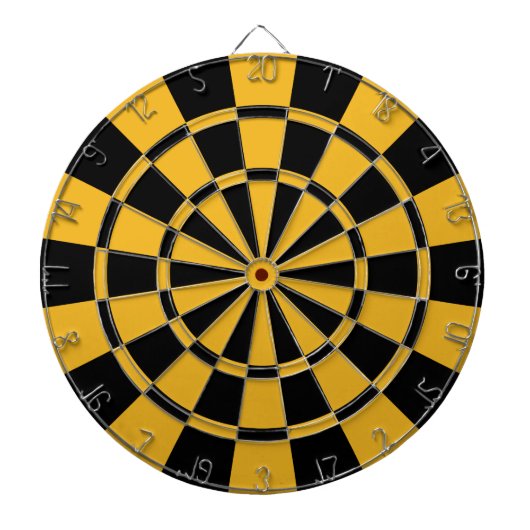 Gold und Schwarz Dartscheibe (vorne)