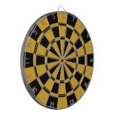 Gold und Schwarz Dartscheibe (Vorderseite Links)
