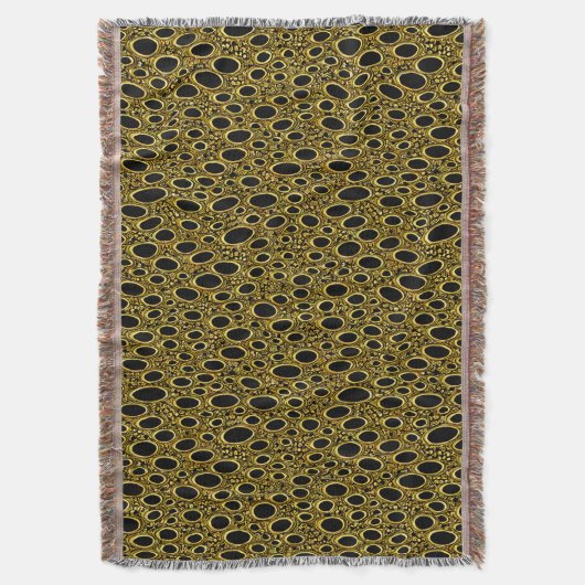 Gold und Schwarz Decke (Vorderseite Vertikal)