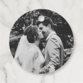 Gold und Schwarz | Elegant Wedding Vielen Dank für Geschenkanhänger (Rückseite)