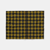 Gold und Schwarz Fleecedecke (Vorderseite (Horizontal))